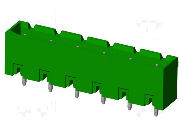 Connector: ontkoppelbare terminal strip; contact; mannelijk Connector: ontkoppelbare terminal strip; contact; mannelijk